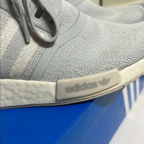 Adidas Light Gray and White Sneakers - Picture 8 of 10